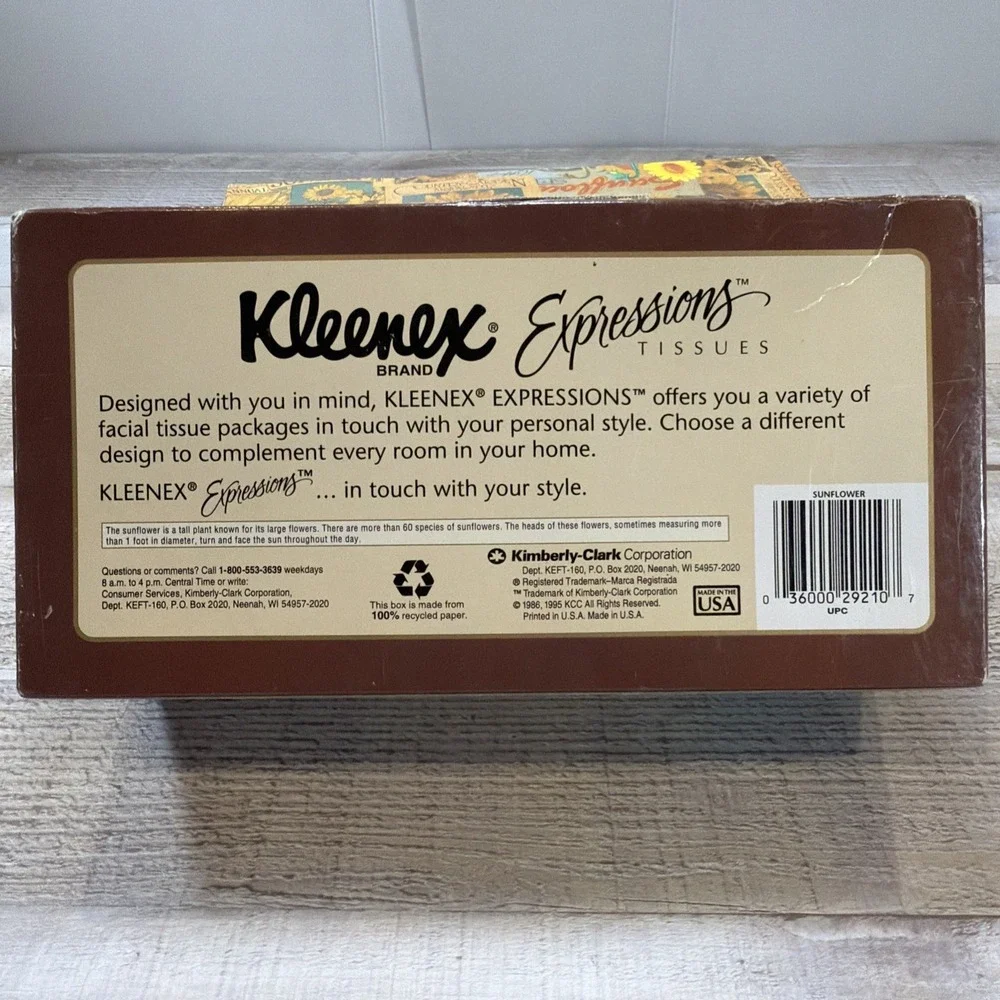 2 Vtg Kleenex Expressions 2000 Americana Folk Art Facial Tissues 145 Ct 2 Ply